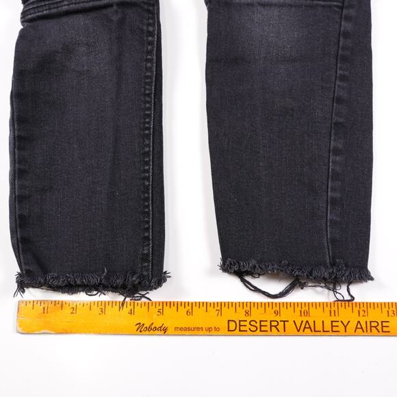 Boohooman Cotton Denim Slim Skinny Jeans Straight Leg Pants Size 30 Dark Black - Picture 4 of 12